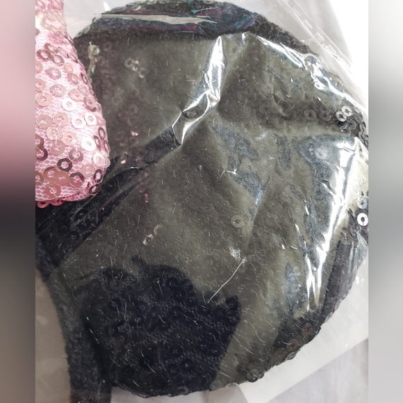 Minnie Mouse Ears Pink Sequined Headband - Picture 6 of 9